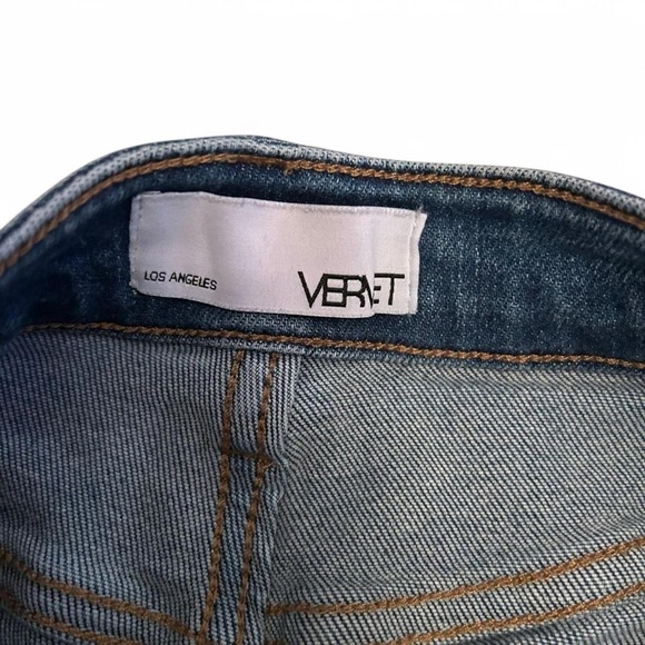 VERVET by Flying Monkey Denim Shorts with Butterfly Buckle Size XS Medium Wash - Picture 4 of 8